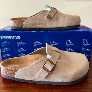 Birkenstock Boston Soft Bed Clogs in Taupe BRAND NEW with tags size 38